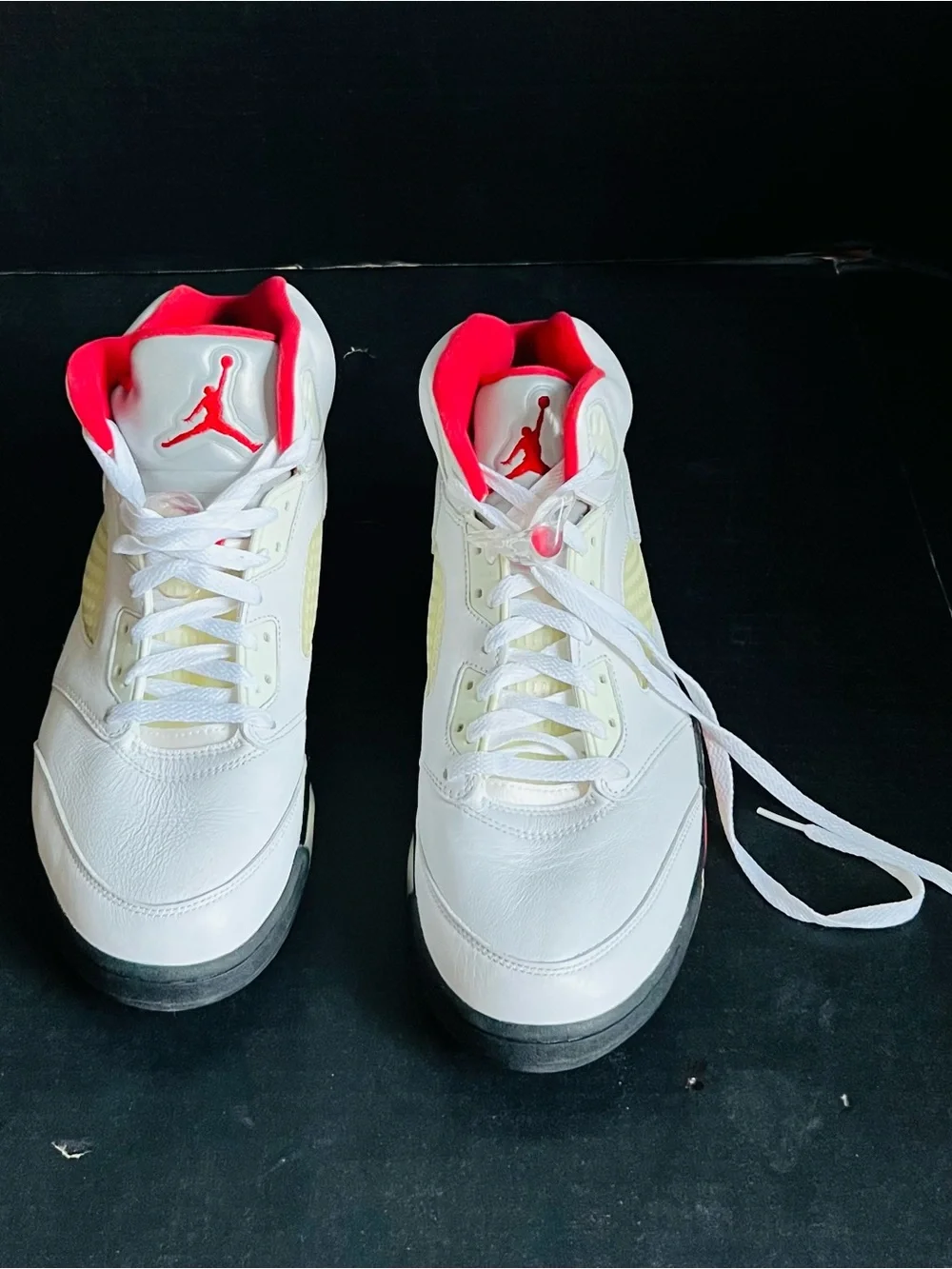 Jordan Kids White & Red High-Top Sneakers